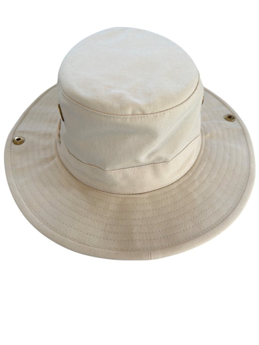 New Tilley T4 Cotton Duck Sun Hat 7 S 56.5cm Vintage HTF Ivory Green - Picture 11 of 14